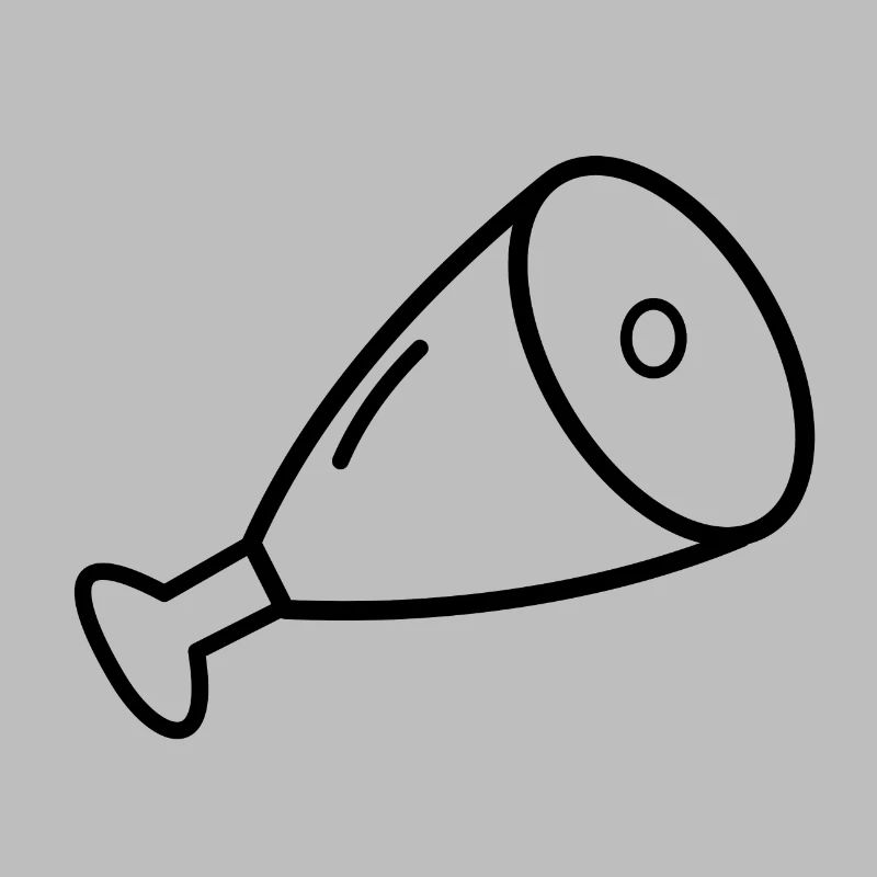 Fleisch Keule Schinken Essen Geschenk Idee