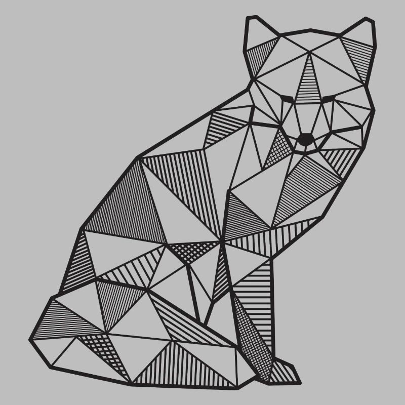 Fuchs Geometrisch fox Geschenk idee Wald wild Tier