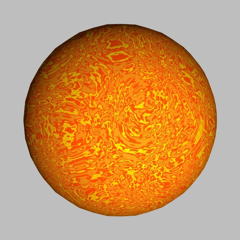 Feu planète soleil
