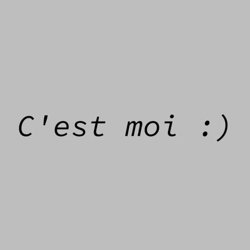 C'est moi :)