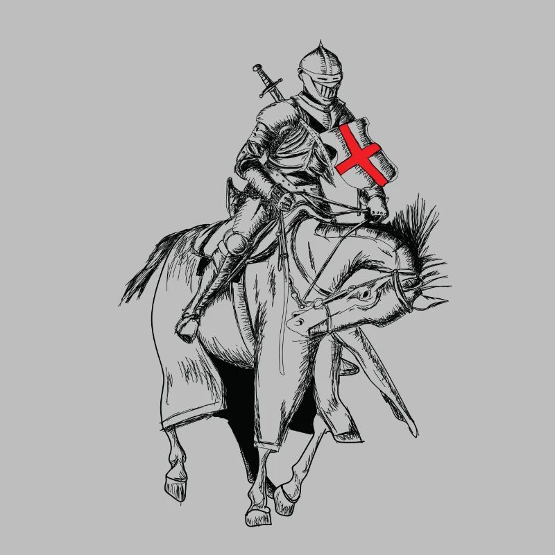 Knight - Crusader - Knight shield - Sword