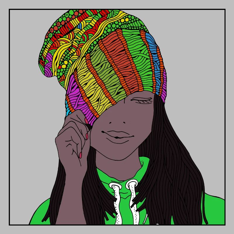 Dame avec bonnet