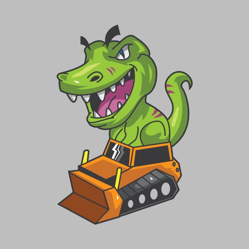Dinosaur construction worker dino gift excavator