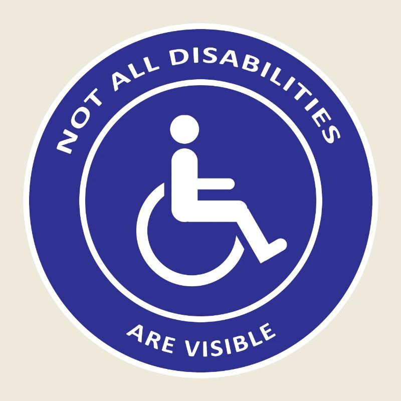 Tous les handicaps ne sont pas visibles / conception handicapée