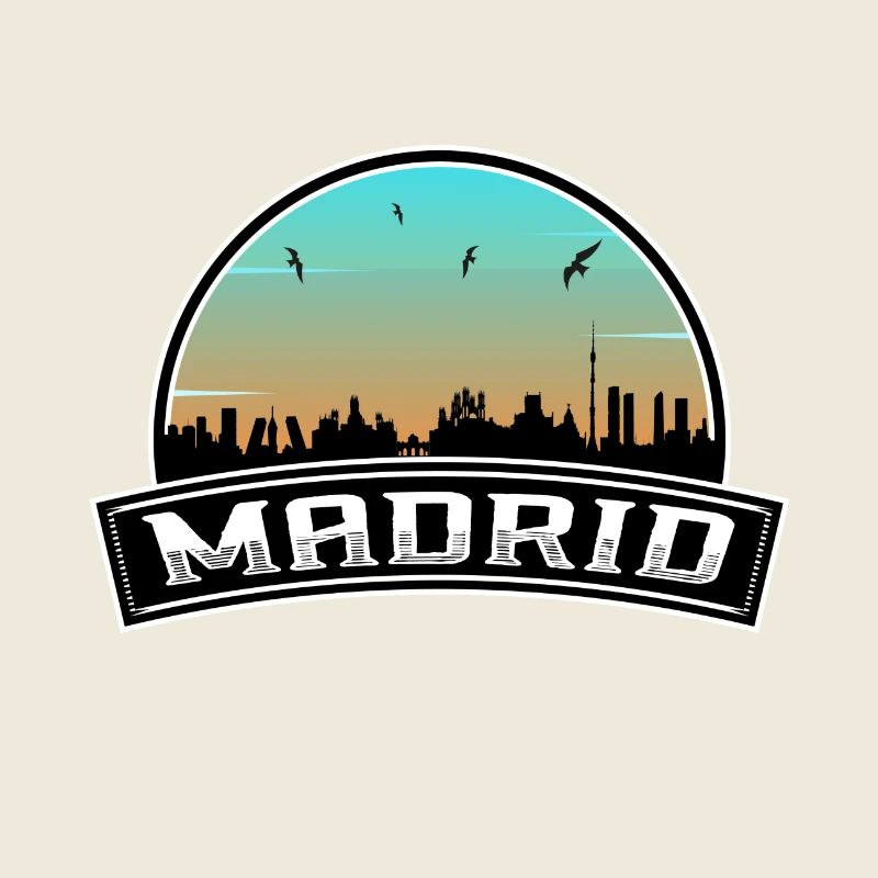 Madrid Espagne Skyline Souvenir espagnol
