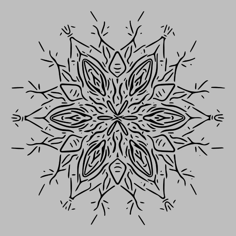Mandala Flower Lines Shape Pattern