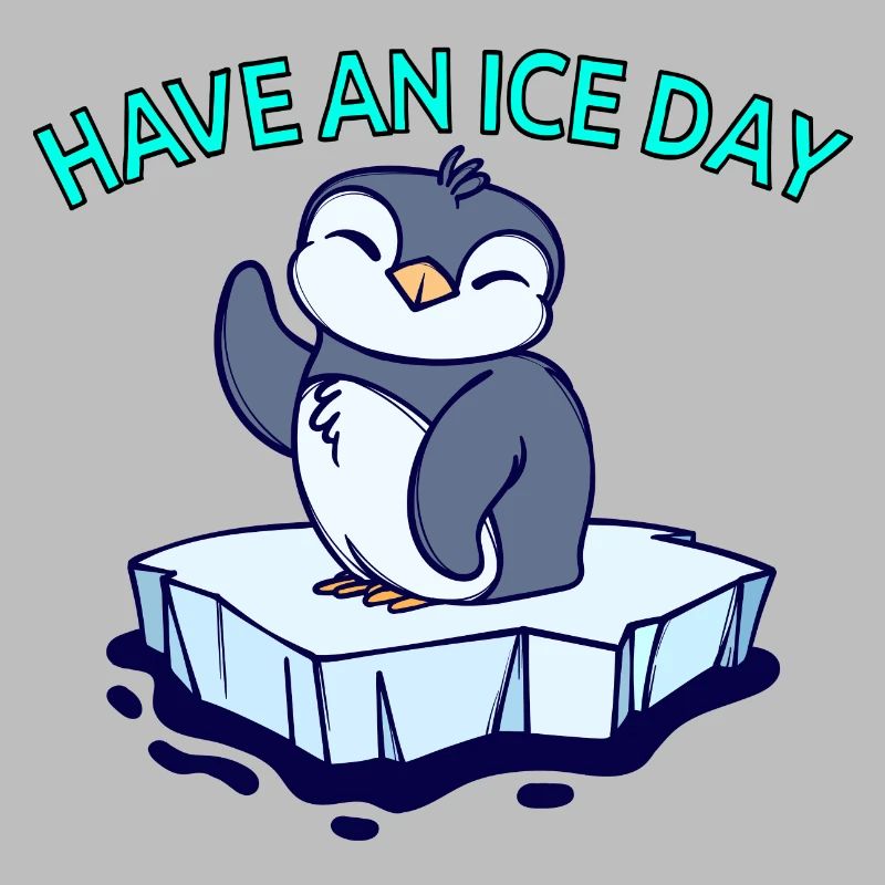 Cool Pinguin Eis Statement Vogel Tier Antarktis