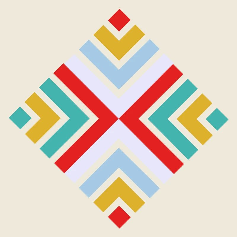 Folk geometric pattern