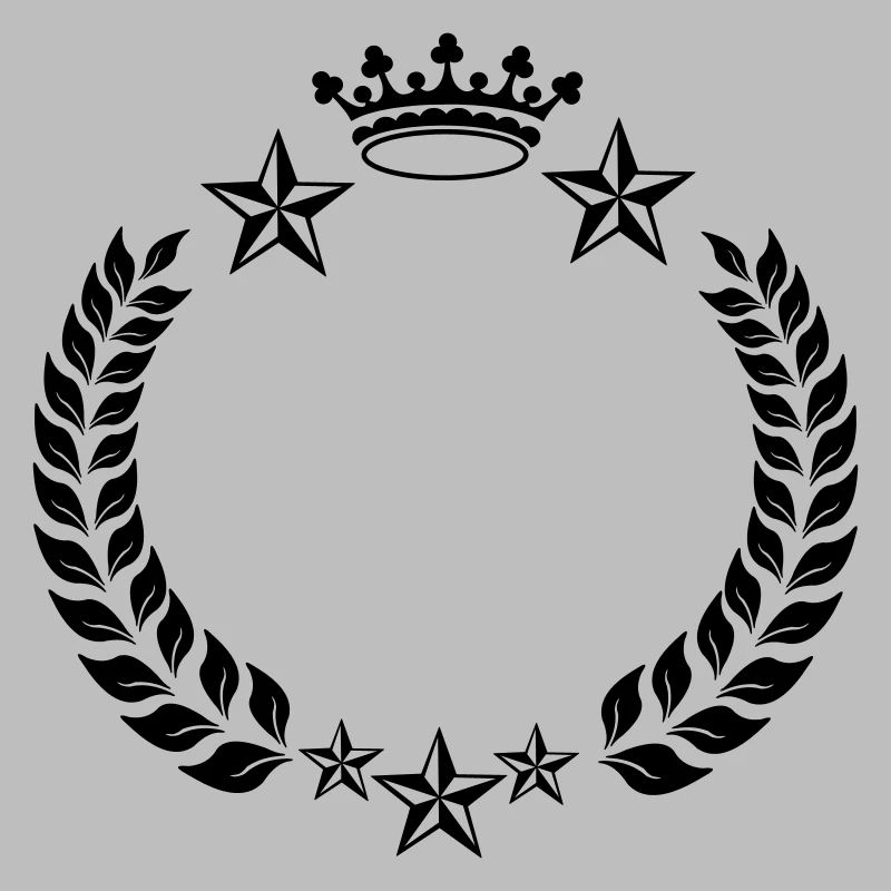 Laurel wreath star crown
