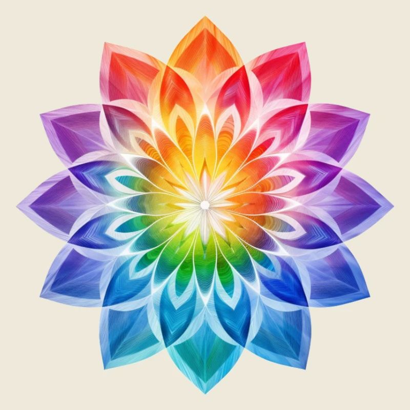 Fleur arc-en-ciel - LGBTQ
