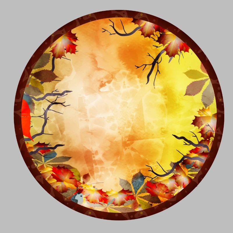 leuchtend bunter Herbst Rahmen mit Herbst Laub