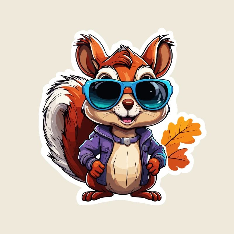 Eichhörnchen / Tier / Nagetier / Waldtier / Comic