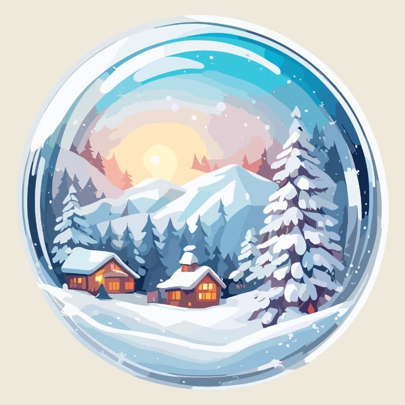 Snow Globe / Winter Magic / Snow / Souvenir