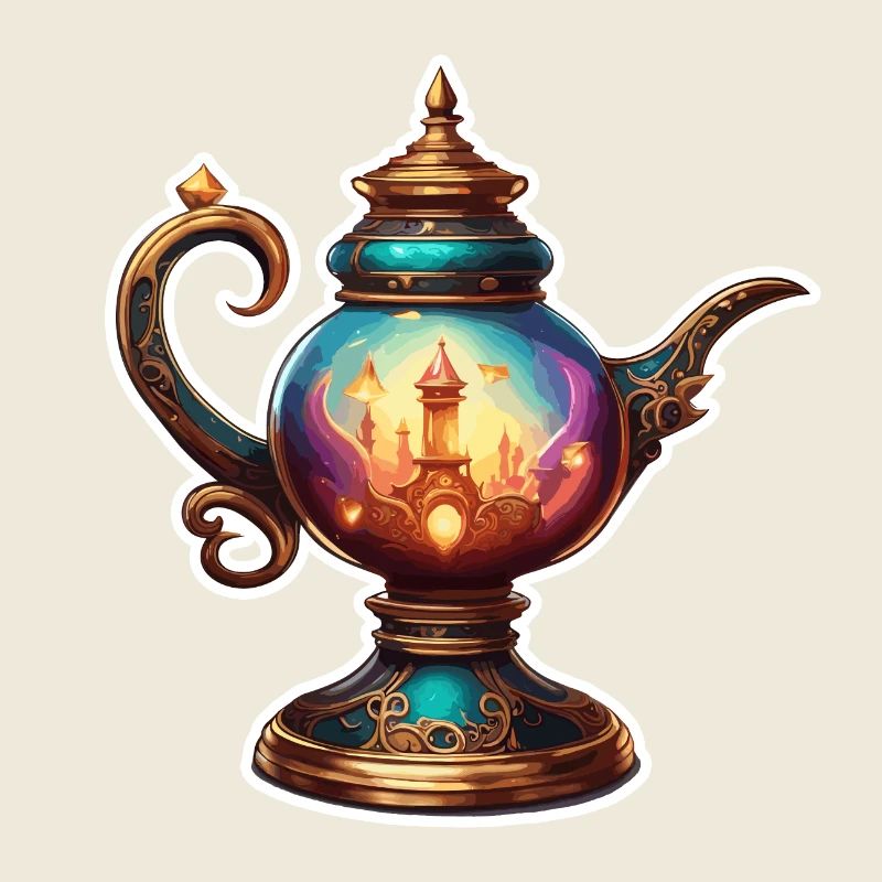 Magic Lamp / Wishes /Orient / Miracle / Genius