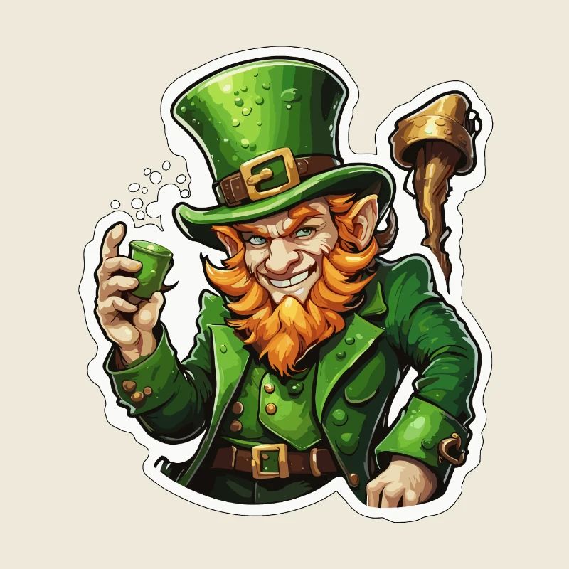 Leprechaun / Leprechaun / Vert / Gingembre / Irlande