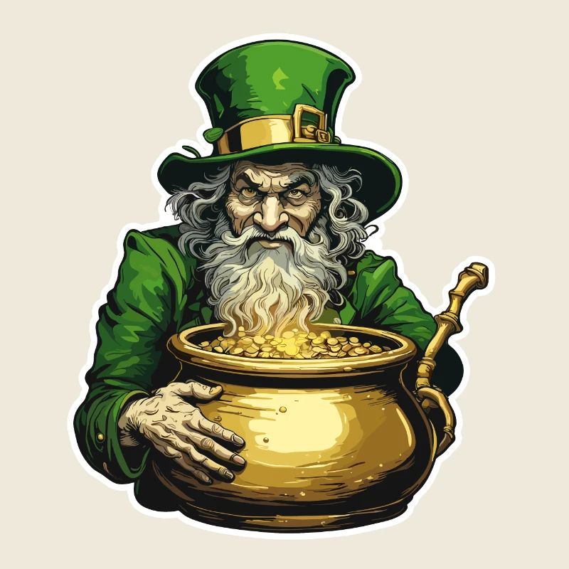 Leprechaun / Leprechaun / Vert / Gingembre / Irlande