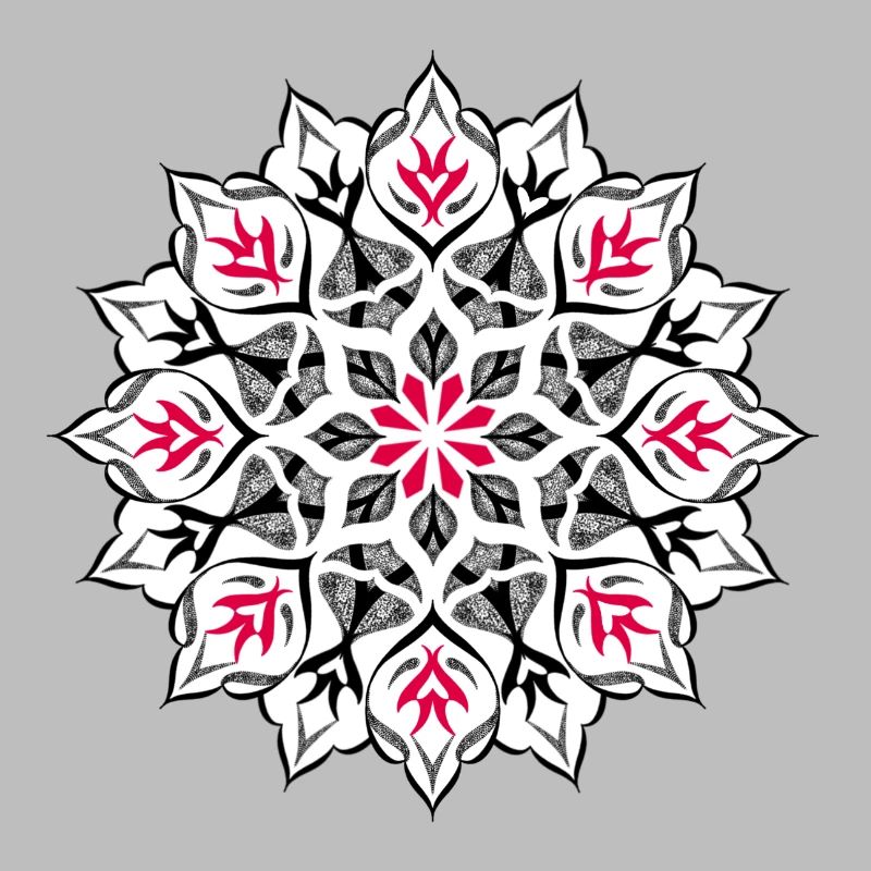 Dessin mandala dotwork