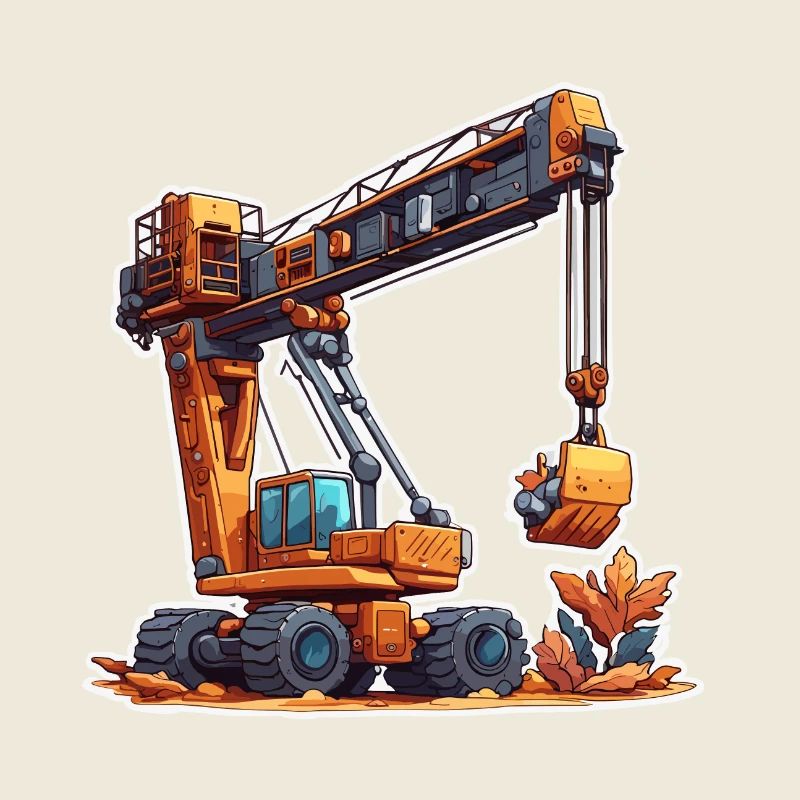 Crane / construction site / winch / crane system