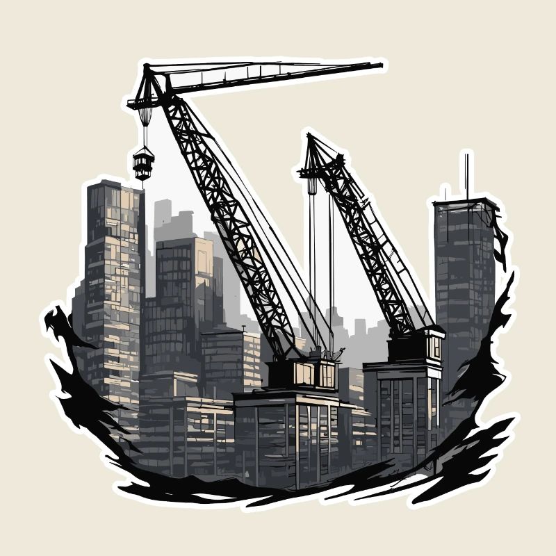 Grue / de chantier / treuil / système de grue