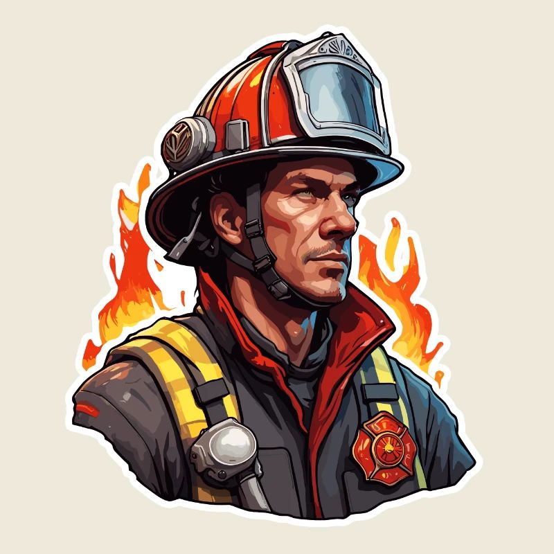 Firefighter / Fire / Fire / Extinguish / Hero