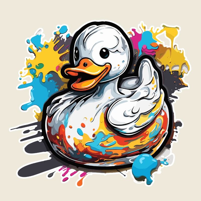 Canard en caoutchouc / canard en caoutchouc / eau / baignoire