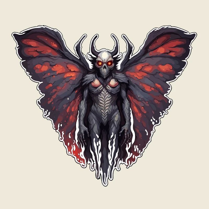 Mothman / Moth / Insect / Mythical Creature / Flutter