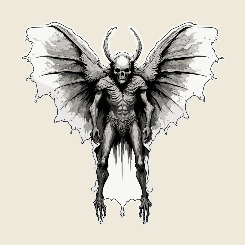 Mothman / Moth / Insect / Mythical Creature / Flutter