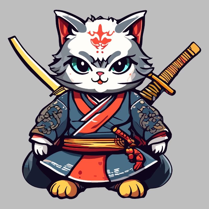 Chat samouraï #40