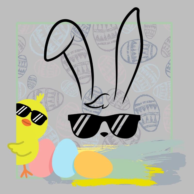 cool easter bunny with sunglasses easter easter eggs
