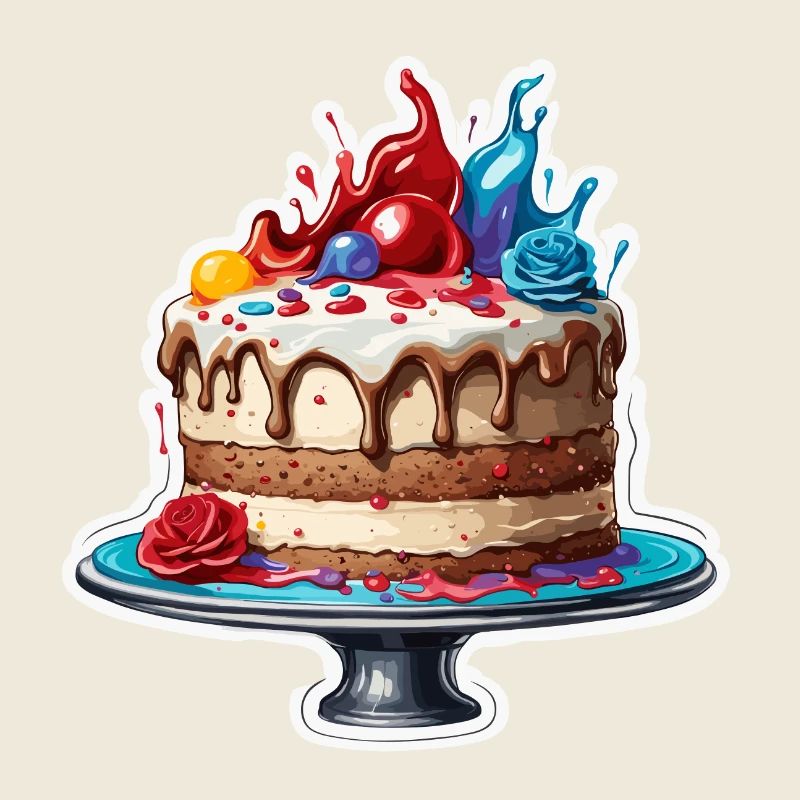 Gâteau d’anniversaire / Gâteau / Joyeux anniversaire / Gâteau
