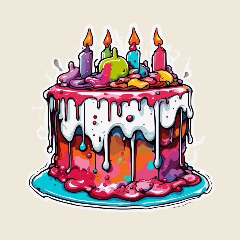 Gâteau d’anniversaire / Gâteau / Joyeux anniversaire / Gâteau