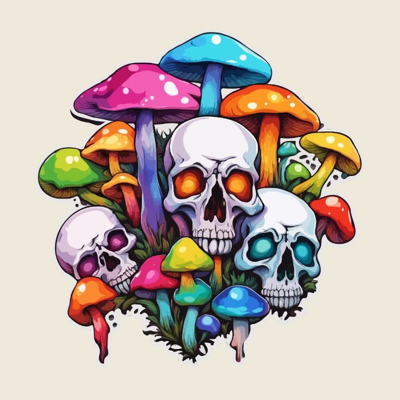 Champignon / Champignon / Prairie / Forêt / Goa / Psy