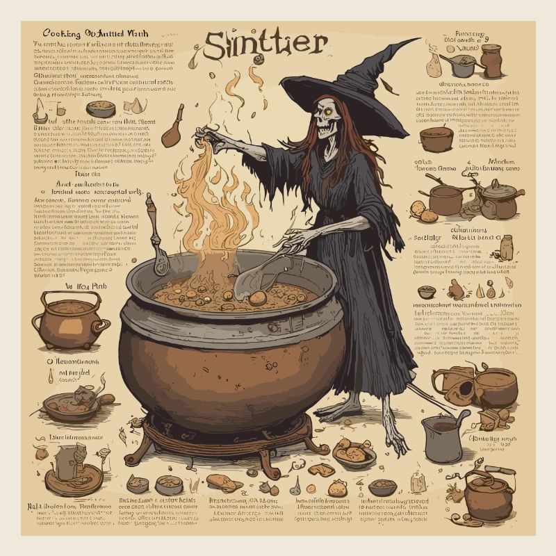 Manuel de la sorcière / grimoire / Halloween / automne