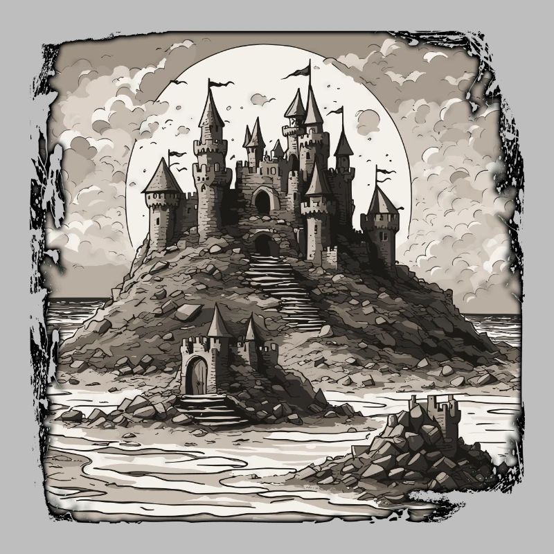Château de sable / Construction / Jouer / Château / Vacances