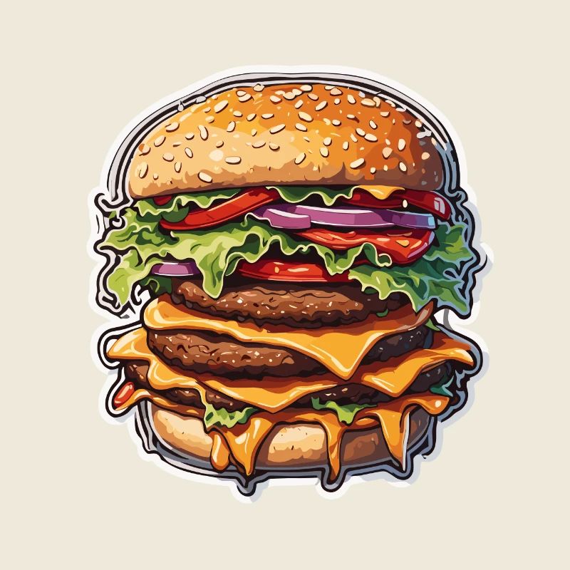 Burgers / Restauration rapide / Nourriture / Petits pains / Boeuf