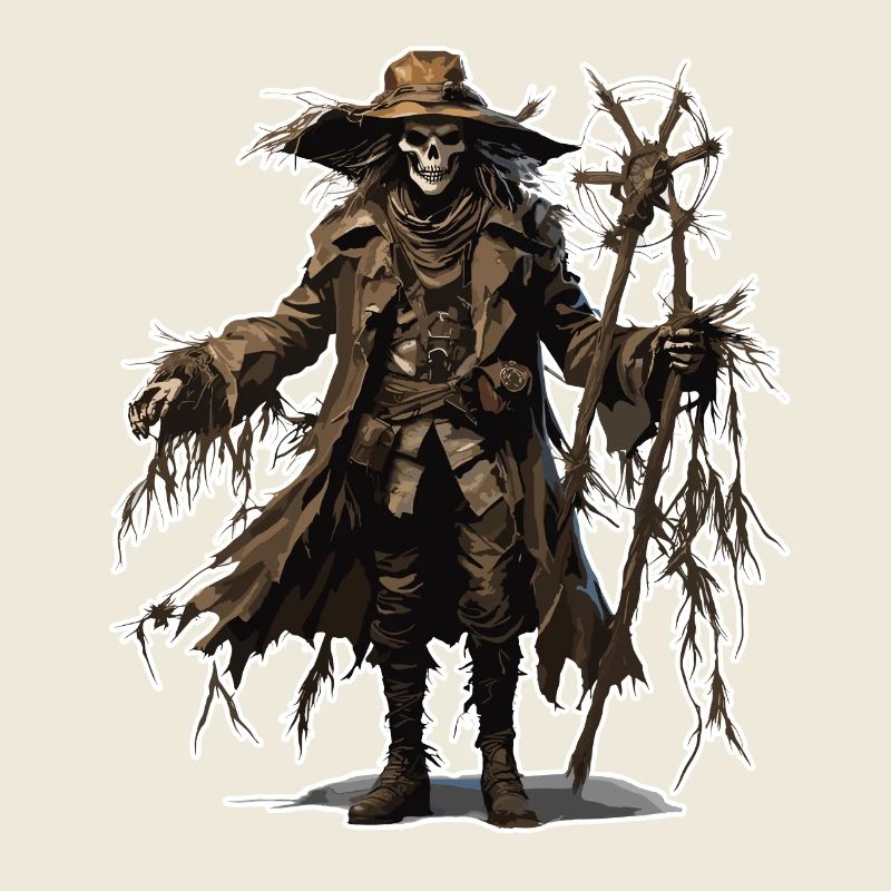 Vogelscheuche / Erntehelfer / Maisfeld / Feld