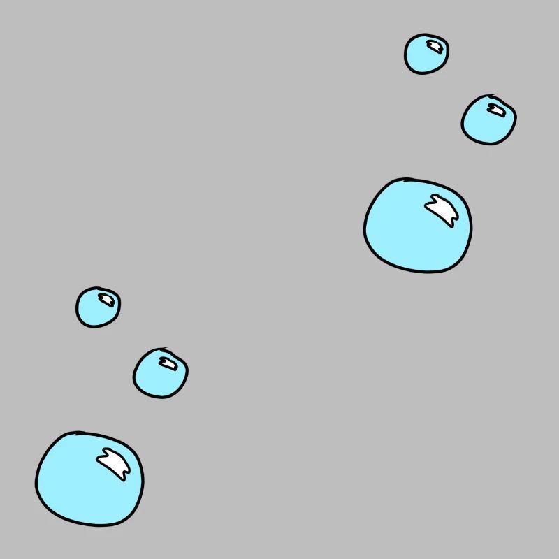 Soap bubbles circles shape water pattern