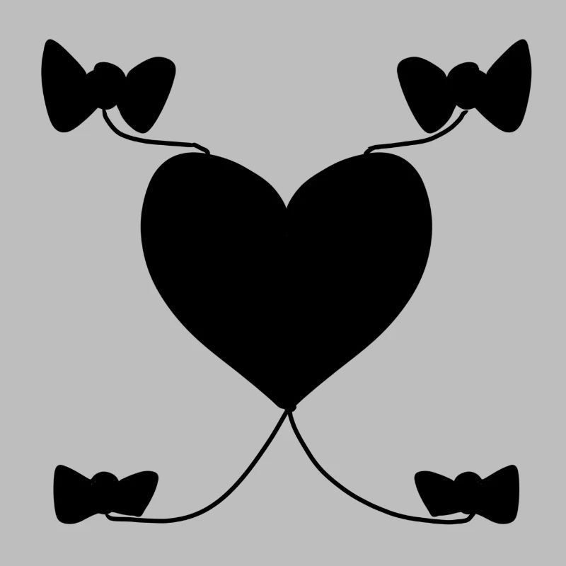 Heart Bow Pattern Shapes Shapes