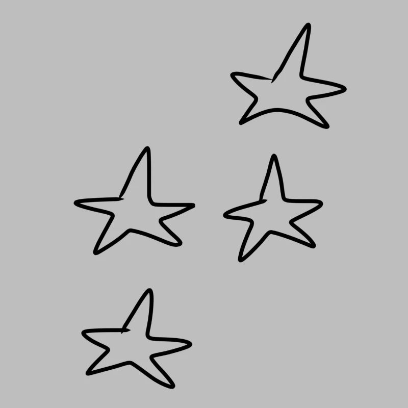 Modèle de forme de symbole à quatre étoiles