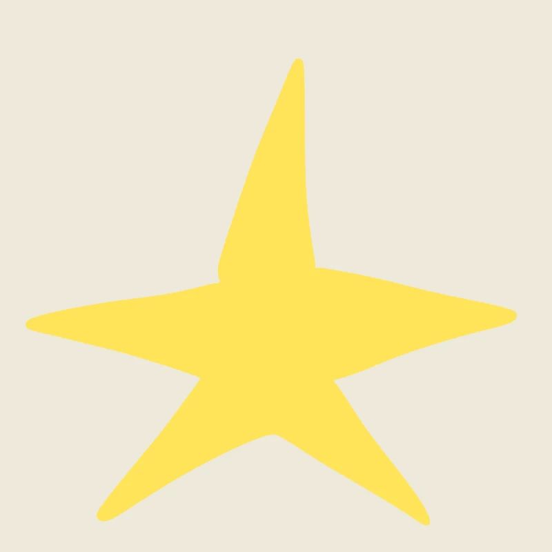 Symbole Étoile Forme Nuit Jaune