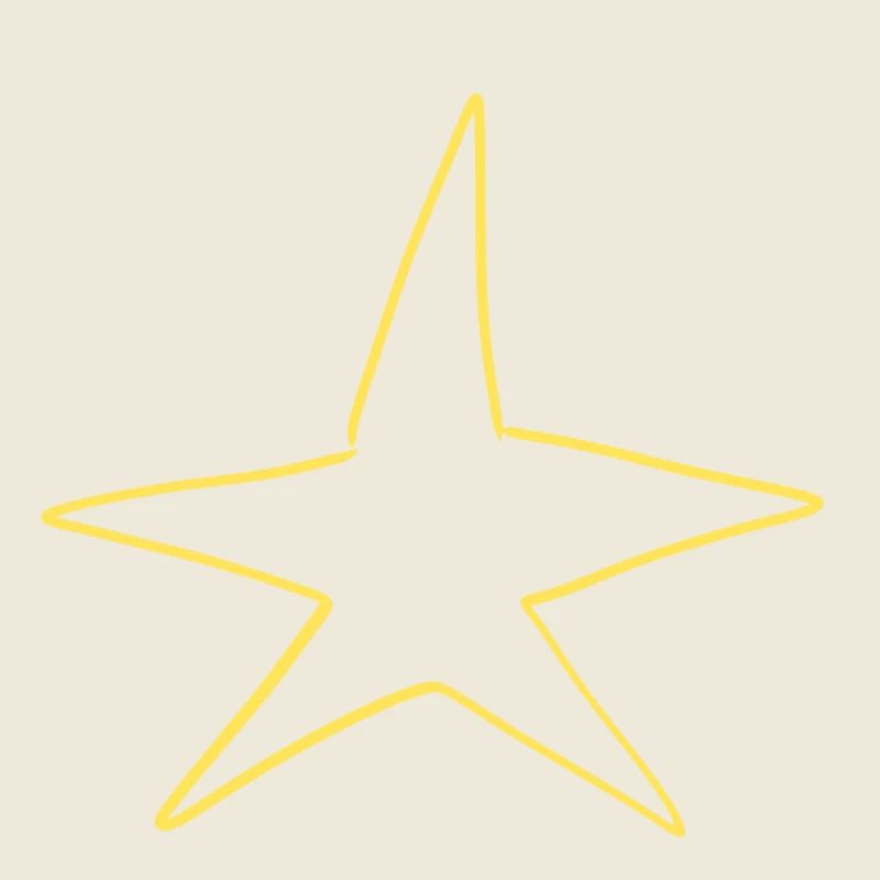 Symbole d’étoile Forme Jaune