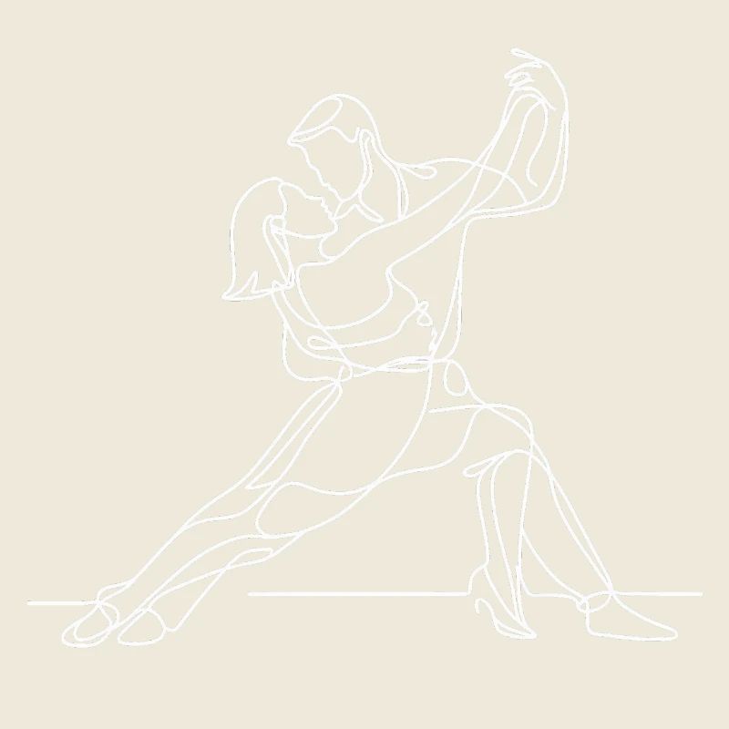 Elegante Tango-Strichkunst – Tanz mit Anmut