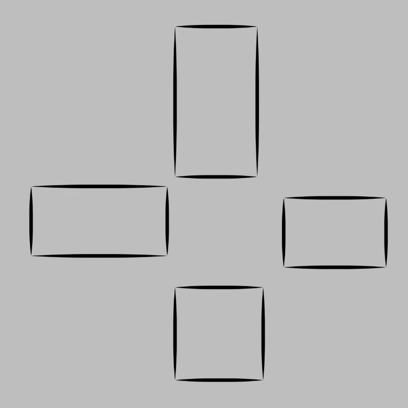 Square Pattern Four Shapes