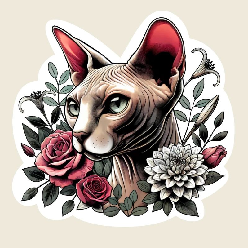 Rose Sphynx Chat