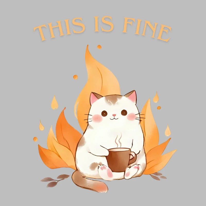 C’est bien mème. Le chat est dans le feu