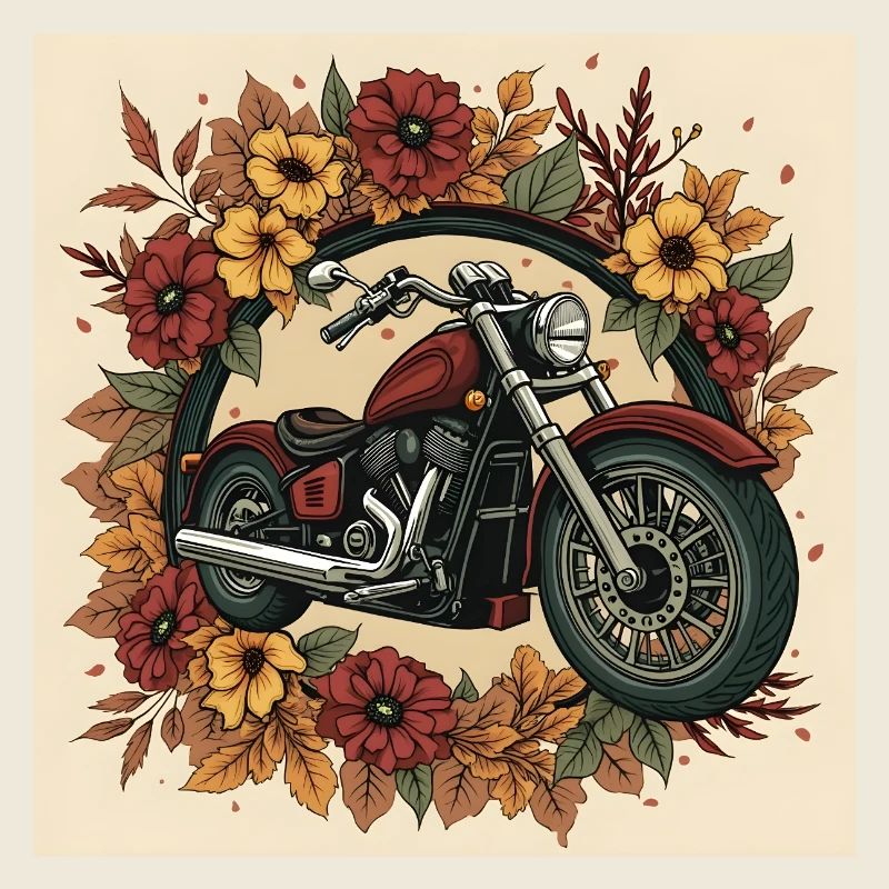Block-Print Flower Wheel