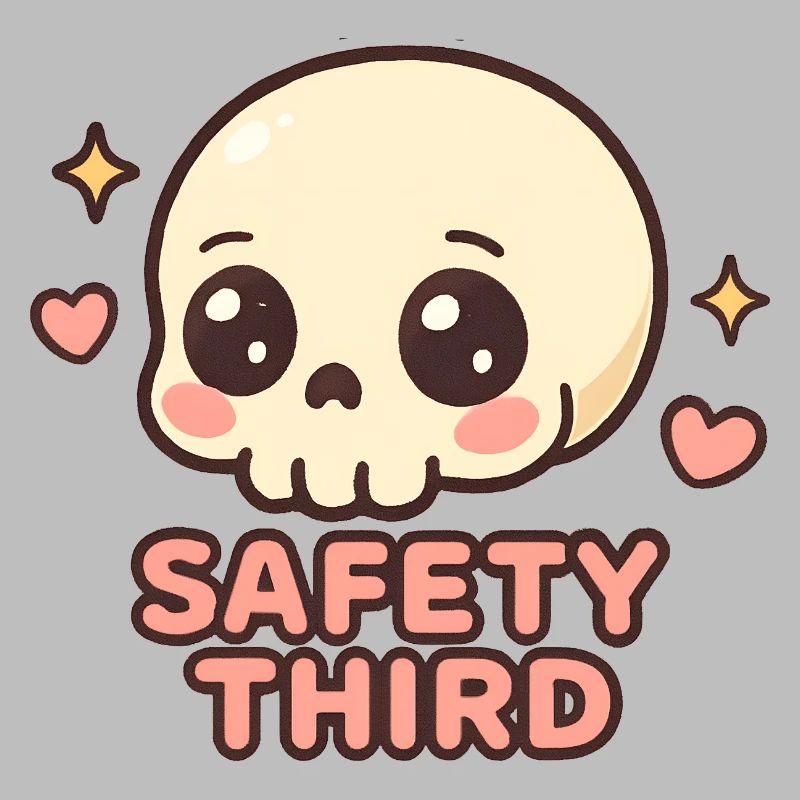 Safety Third Skull Funny Safety Third