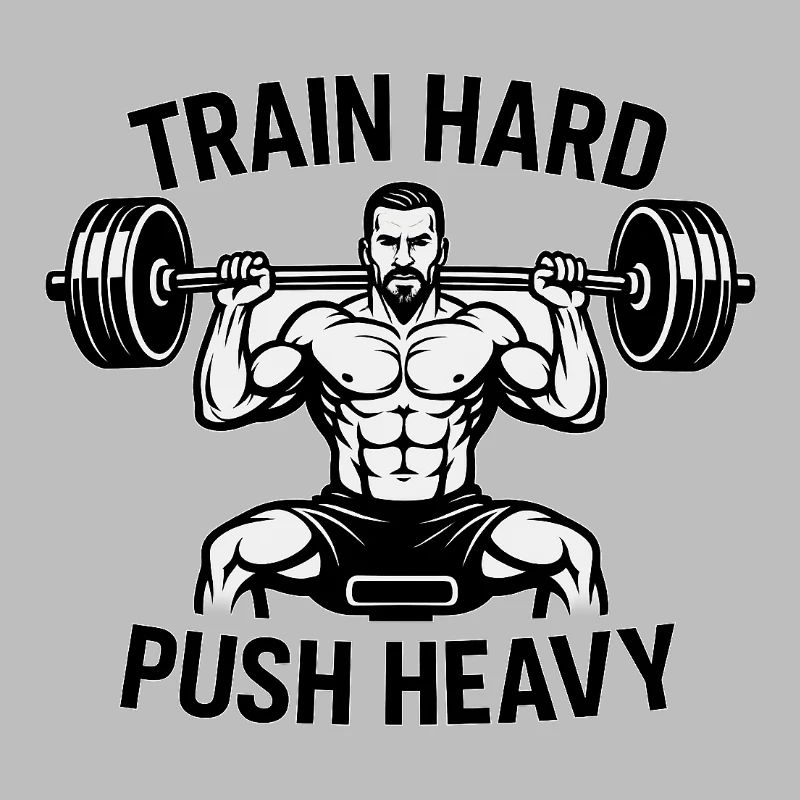 Devise de musculation Push Heavy