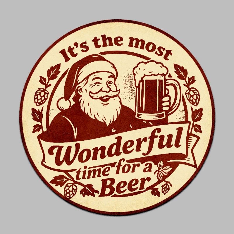 Weihnachtsbier Retrobadge