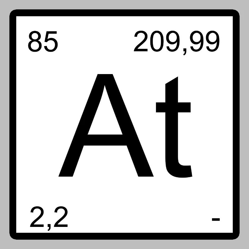 Astatine Elementtile Print
